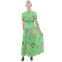 Pig Heart Digital Button Up Short Sleeve Maxi Dress View2