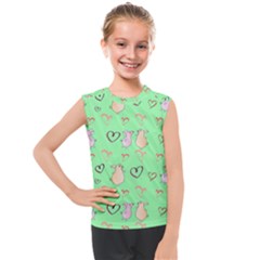 Pig Heart Digital Kids  Mesh Tank Top by Ravend