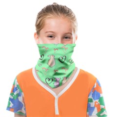 Pig Heart Digital Face Covering Bandana (kids) by Ravend