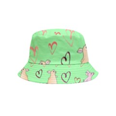 Pig Heart Digital Bucket Hat (kids) by Ravend