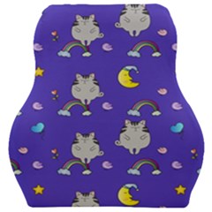 Cat Texture Pattern Seamless Rainbow Car Seat Velour Cushion  by Ravend