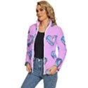 Hearts Pattern Love Background Women s Puffer Bubble Jacket Coat View2