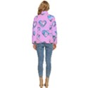 Hearts Pattern Love Background Women s Puffer Bubble Jacket Coat View4