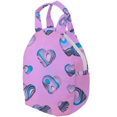 Hearts Pattern Love Background Travel Backpack by Ravend