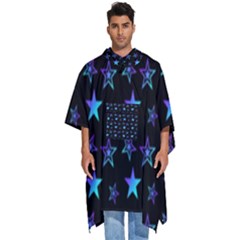 Background Stars Seamless Wallpaper Men s Hooded Rain Ponchos by Ravend