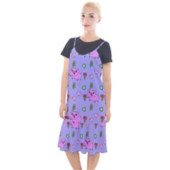 Flower Pink Pig Piggy Seamless Camis Fishtail Dress by Ravend