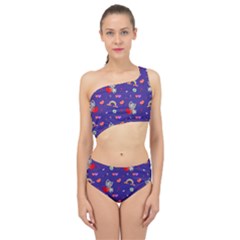 Rabbit Hearts Texture Seamless Pattern Spliced Up Two Piece Swimsuit