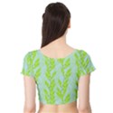 Background Leaves Branch Seamless Short Sleeve Crop Top View2