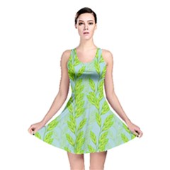 Background Leaves Branch Seamless Reversible Skater Dress by Ravend