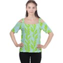 Background Leaves Branch Seamless Cutout Shoulder T-Shirt View1