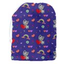 Rabbit Hearts Texture Seamless Pattern Drawstring Pouch (3XL) View2