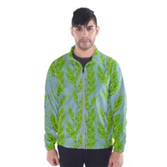 Background Leaves Branch Seamless Men s Windbreaker