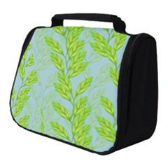 Background Leaves Branch Seamless Full Print Travel Pouch (small) by Ravend