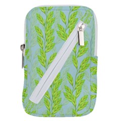 Background Leaves Branch Seamless Belt Pouch Bag (large) by Ravend