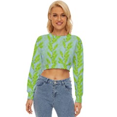 Background Leaves Branch Seamless Lightweight Long Sleeve Sweatshirt by Ravend