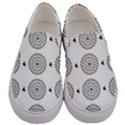 Floral Art Pattern Design Men s Canvas Slip Ons View1