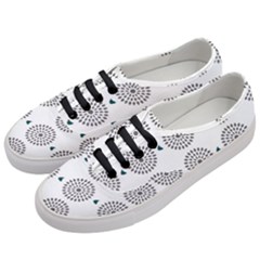 Floral Art Pattern Design Women s Classic Low Top Sneakers by Ravend