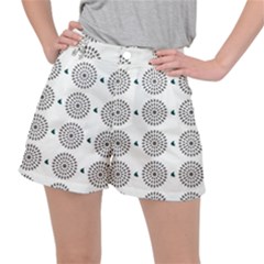 Floral Art Pattern Design Women s Ripstop Shorts by Ravend