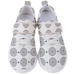 Floral Art Pattern Design Women s Velcro Strap Shoes by Ravend