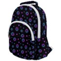 Stars Pattern Art Design Rounded Multi Pocket Backpack View1