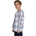 Floral Art Pattern Design Kids  Crewneck Sweatshirt View2