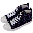 Stars Pattern Art Design Women s Mid-Top Canvas Sneakers View2