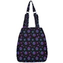 Stars Pattern Art Design Center Zip Backpack View1