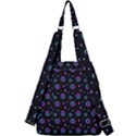 Stars Pattern Art Design Center Zip Backpack View2