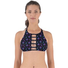 Stars Pattern Art Design Perfectly Cut Out Bikini Top by Ravend