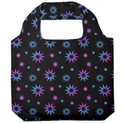 Stars Pattern Art Design Foldable Grocery Recycle Bag by Ravend