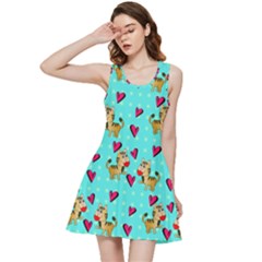 Cat Love Pattern Inside Out Racerback Dress by Ravend