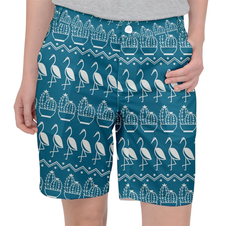 Pattern Background Art Wallpaper Women s Pocket Shorts