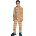 Pattern Design Background Nature Kids  Long Sleeve Velvet Pajamas Set View1