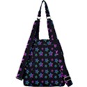 Stars Pattern Art Design Wallpaper Center Zip Backpack View2