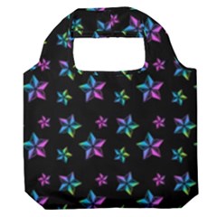 Stars Pattern Art Design Wallpaper Premium Foldable Grocery Recycle Bag by Ravend