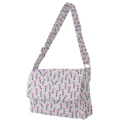 Flowers Pattern Decoration Design Full Print Messenger Bag (s) by Ravend