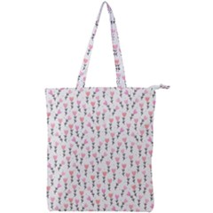 Flowers Pattern Decoration Design Double Zip Up Tote Bag by Ravend