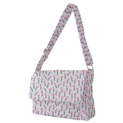 Flowers Pattern Decoration Design Full Print Messenger Bag (m) by Ravend