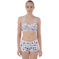 Snail Butterfly Pattern Seamless Perfect Fit Gym Set by Ravend