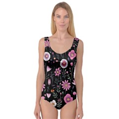 Flowers Pattern Princess Tank Leotard  by Ravend