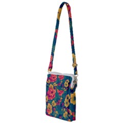 Floral Art Flowers Textile Multi Function Travel Bag by Ravend