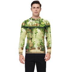 Building Potted Plants Men s Long Sleeve Rash Guard by Ravend