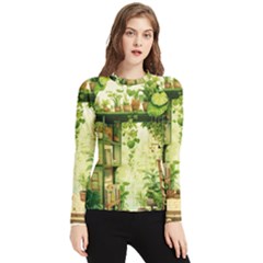 Building Potted Plants Women s Long Sleeve Rash Guard by Ravend