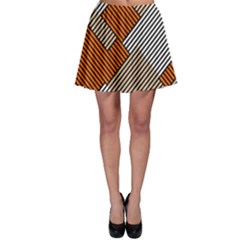 Abstract Pattern Line Art Design Decoration Skater Skirt by Ravend