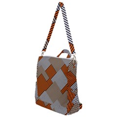 Abstract Pattern Line Art Design Decoration Crossbody Backpack by Ravend