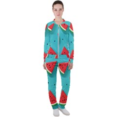 Watermelon Fruit Slice Casual Jacket And Pants Set by Ravend