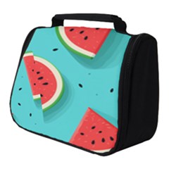 Watermelon Fruit Slice Full Print Travel Pouch (small) by Ravend