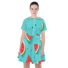 Watermelon Fruit Slice Sailor Dress by Ravend