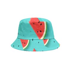 Watermelon Fruit Slice Inside Out Bucket Hat (kids) by Ravend