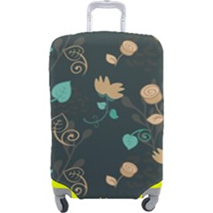 Flowers Leaves Pattern Seamless Luggage Cover (large) by Ravend